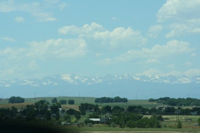 View of Colorado Rocky Mountains